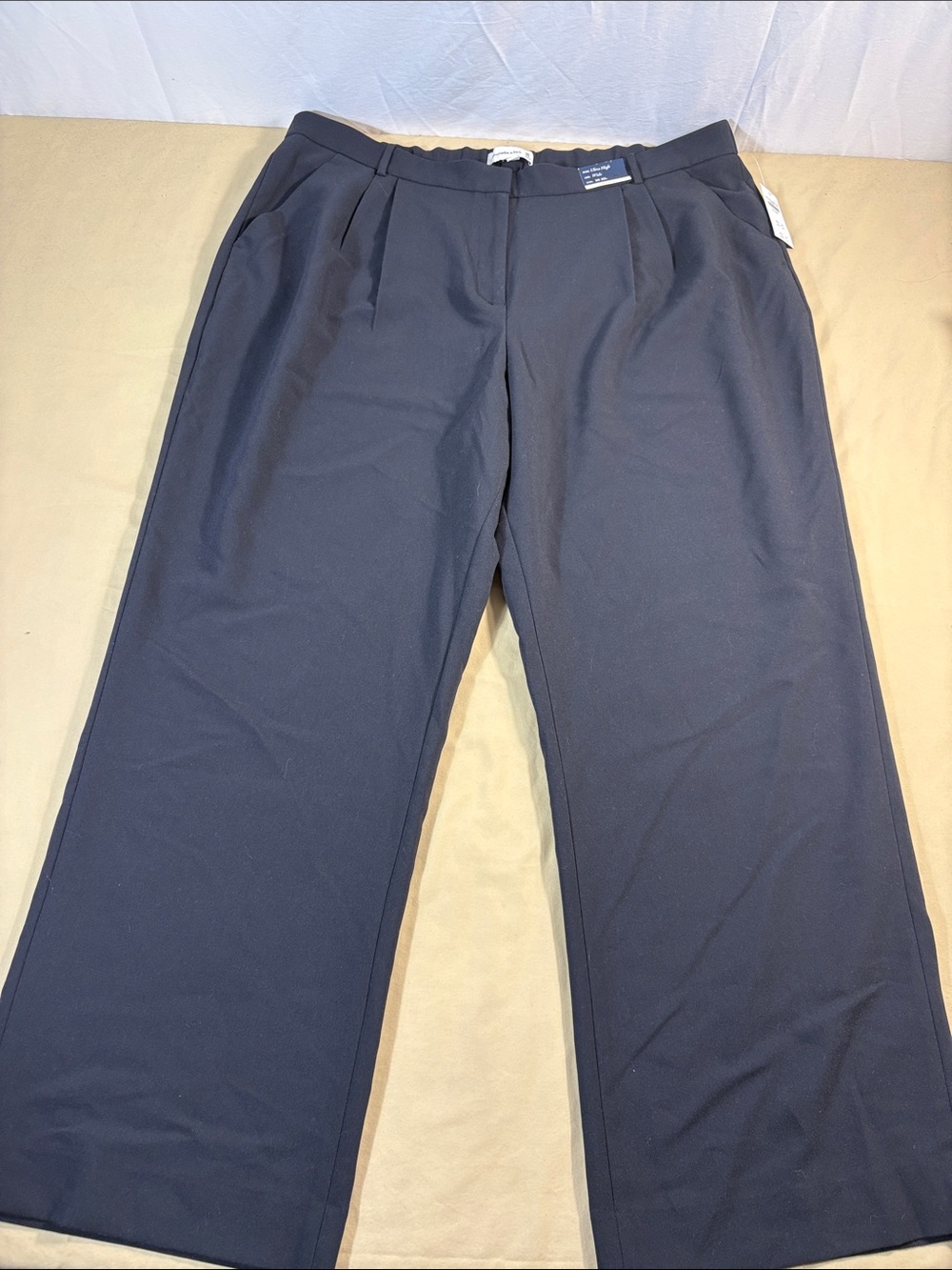 Abercrombie Curve Love 36 22L Sloane Tailored Pant Ultra High Wide Leg NWT